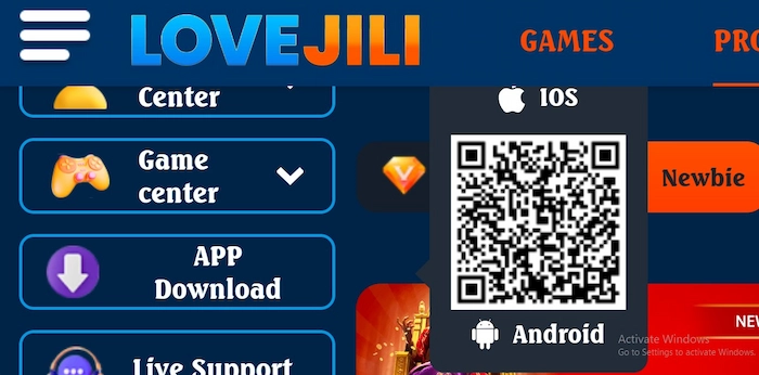 Steps to download the LOVEJILI app to an Android device