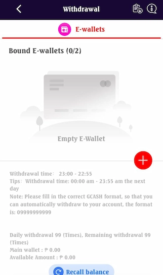 ✨Step 2: Click the plus sign to add your wallet.